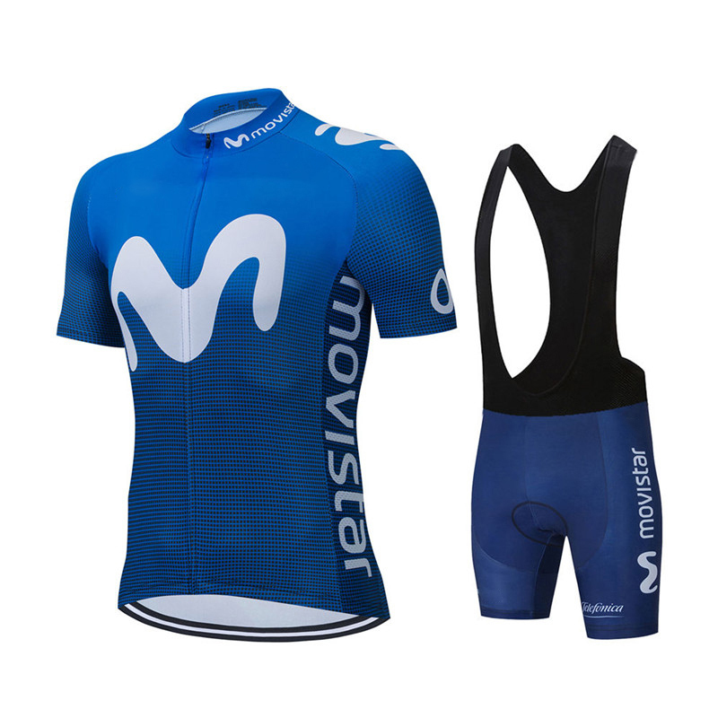 Mountain Biking Wallpaper - Set Jersey Bersepeda Tim Movistar Musim