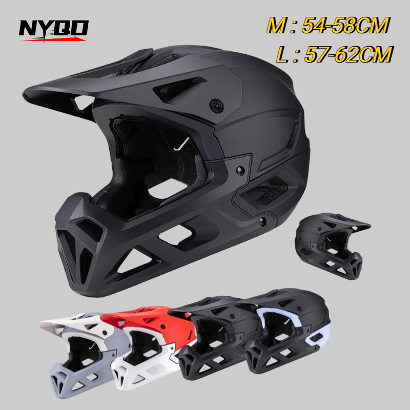 Mountain Biking Full Face Helmet - Helm MTB Downhill Balap Dewasa untuk