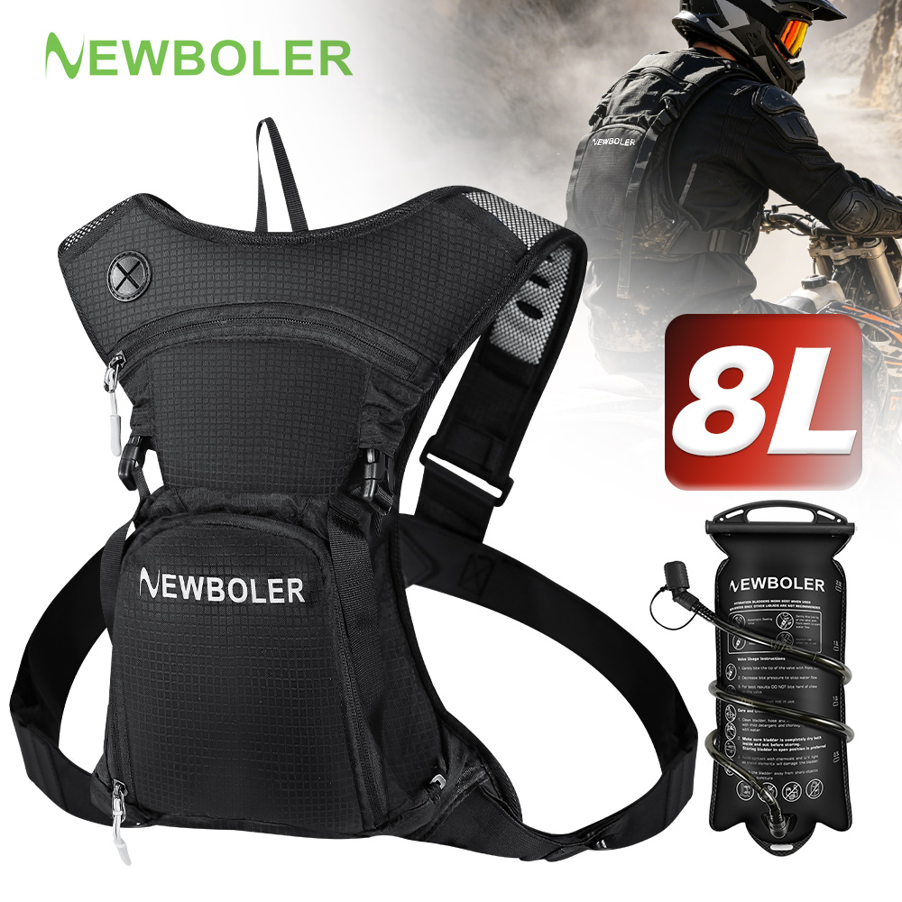 Mountain Biking Rucksack - NEWBOLER 8L Paket Hidrasi Sepeda Motor