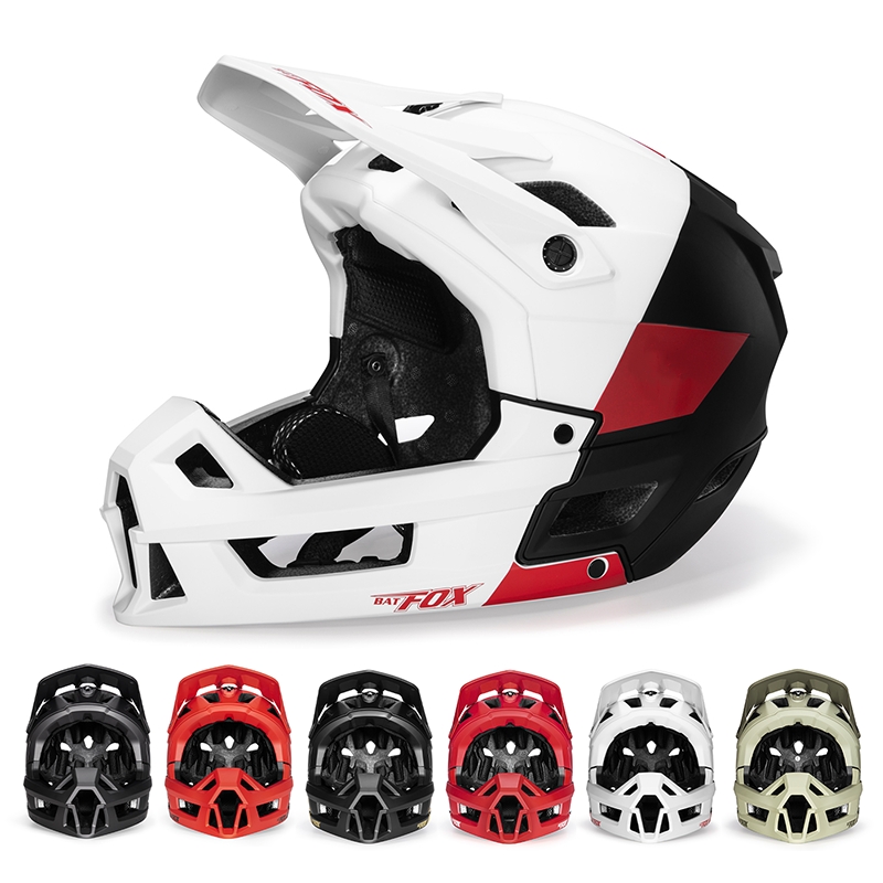 Mountain Biking Full Face Helmet - Helm Sepeda BATFOX Full Face Pria