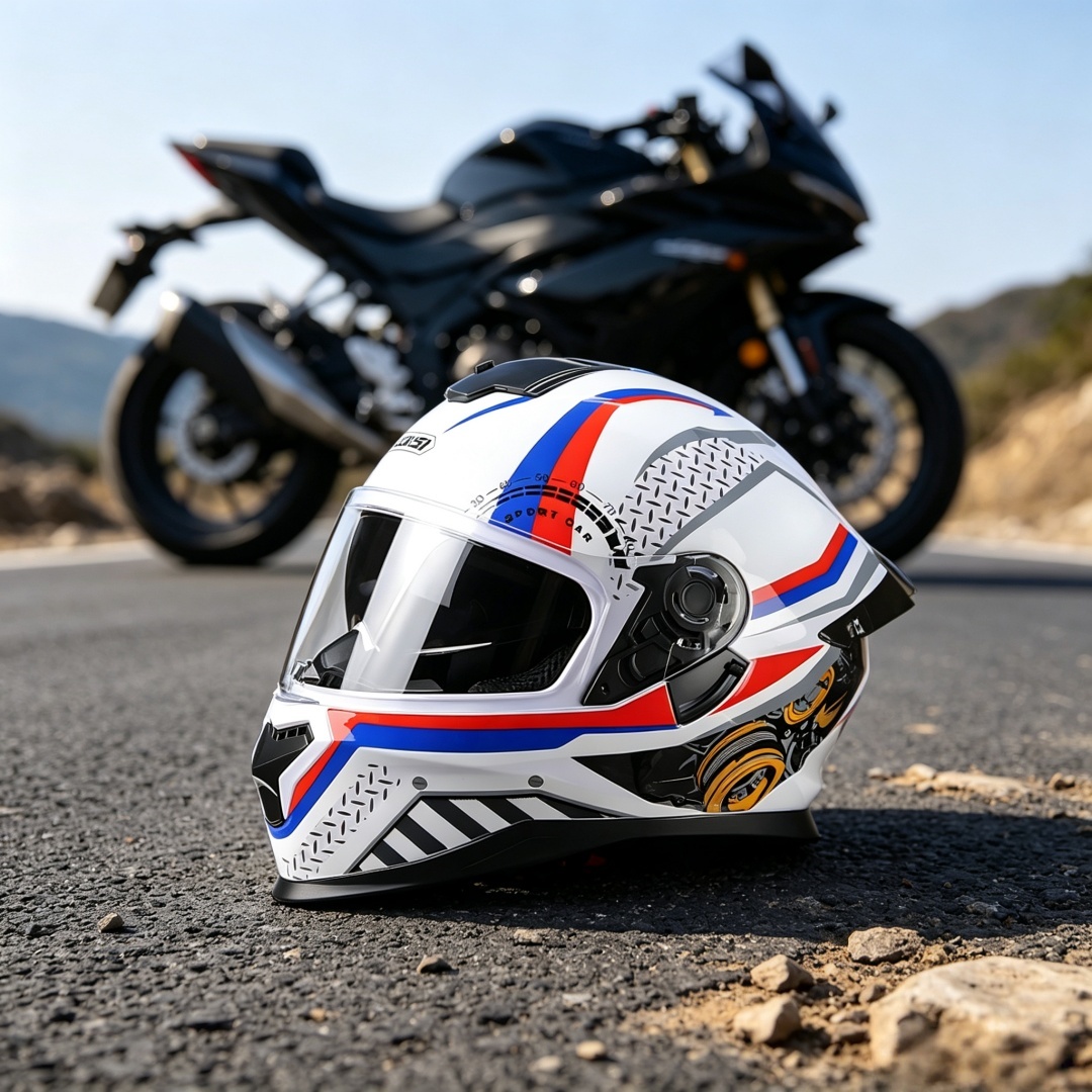 Helm Motor Full Face Unisex Be - Mountain Biking Full Face Helmet ulasan dan harga