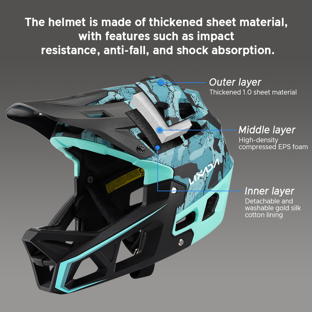 Helm sepeda gunung Full Face d - Mountain Biking Full Face Helmet ulasan dan harga