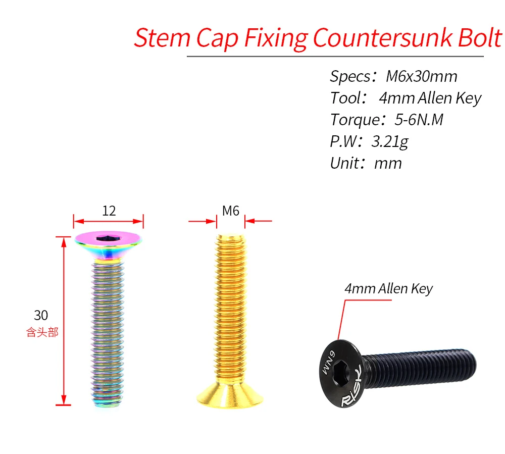 RISK 1 buah baut Headset seped - Mountain Biking Hat ulasan dan harga
