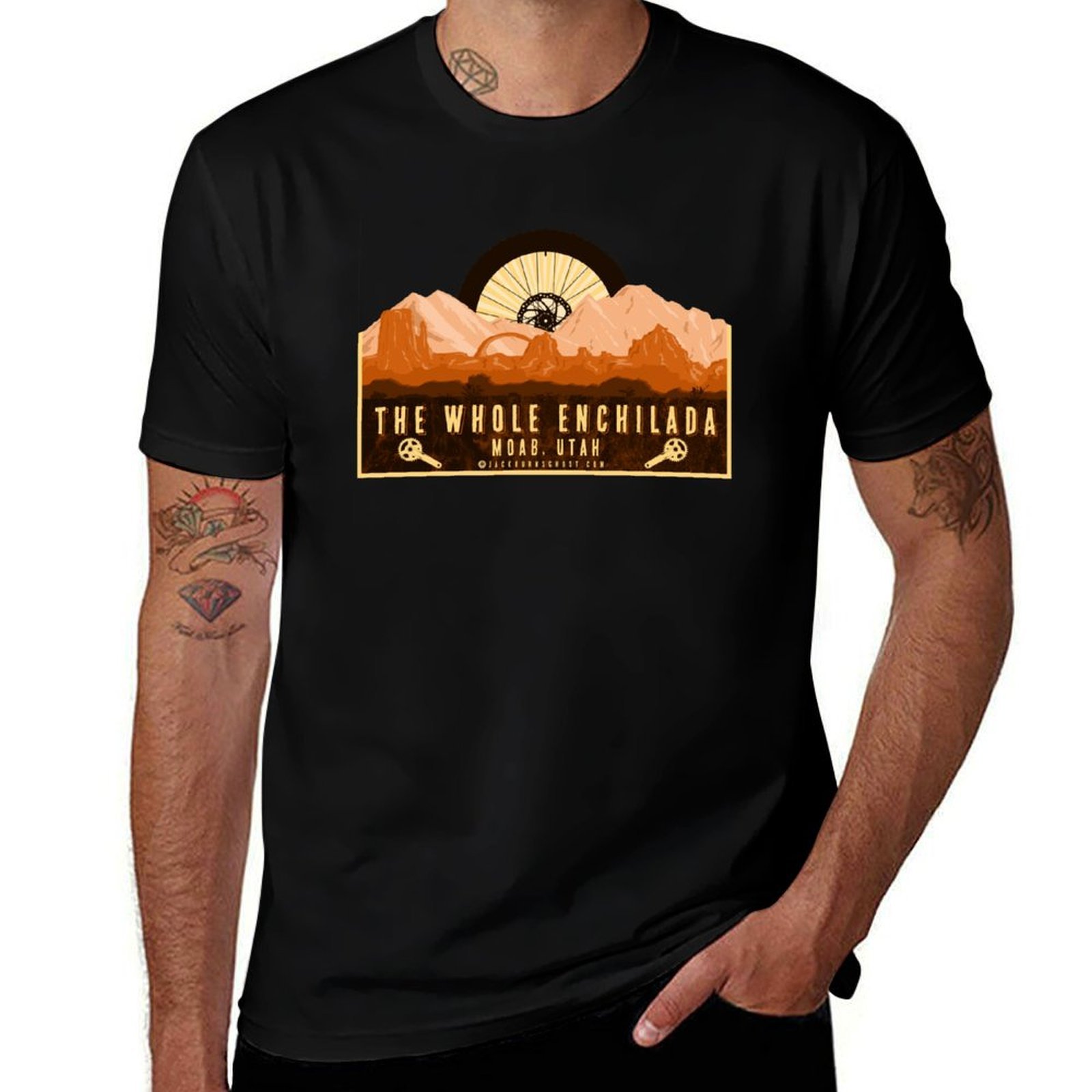 Kaos Sepeda Gunung Whole Enchi - Mountain Biking Moab ulasan dan harga