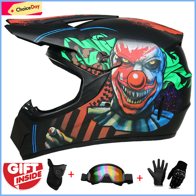 3 Buah Helm Penuh Off-Road Ana - Mountain Biking Full Face Helmet ulasan dan harga