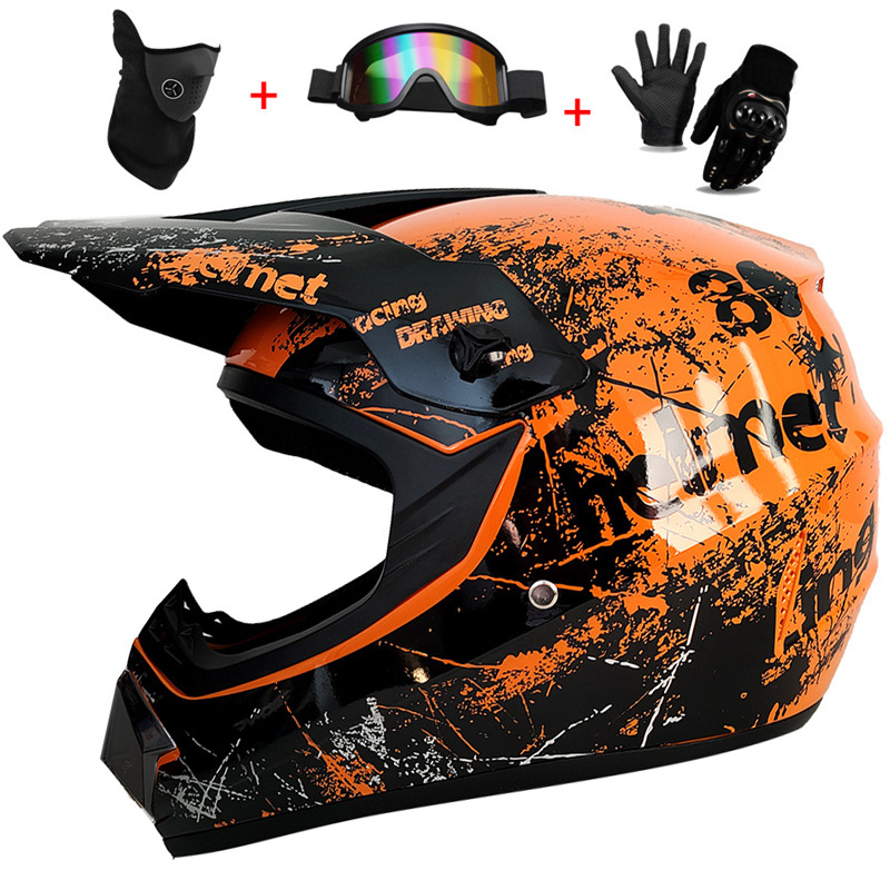 3 Buah Helm Penuh Off-Road Ana - Mountain Biking Full Face Helmet ulasan dan harga