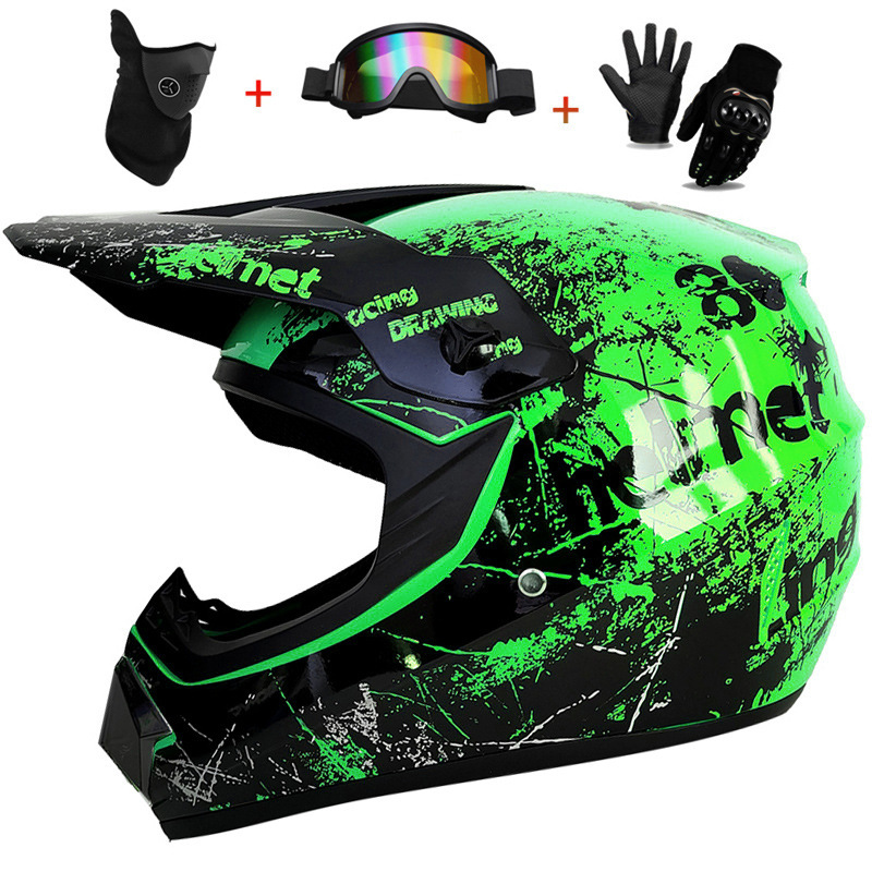 3 Buah Helm Penuh Off-Road Ana - Mountain Biking Full Face Helmet ulasan dan harga