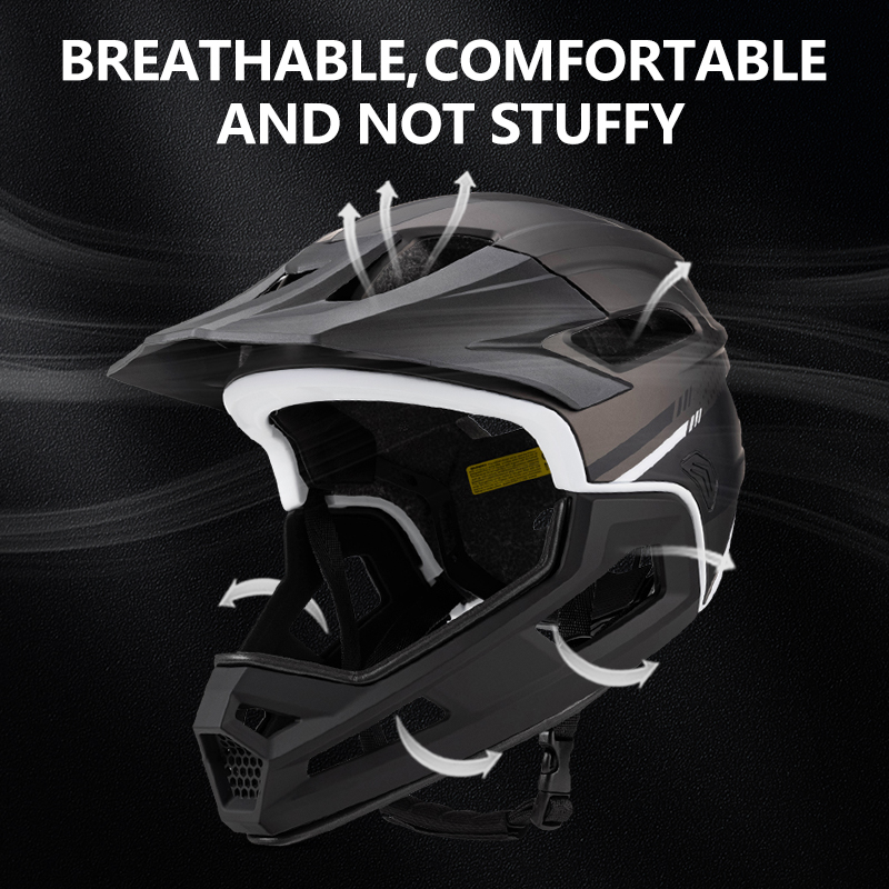 Helm sepeda gunung pria dan wa - Mountain Biking Full Face Helmet ulasan dan harga