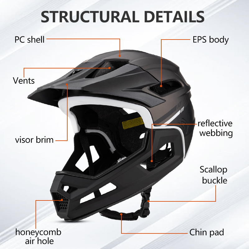Helm sepeda gunung pria dan wa - Mountain Biking Full Face Helmet ulasan dan harga